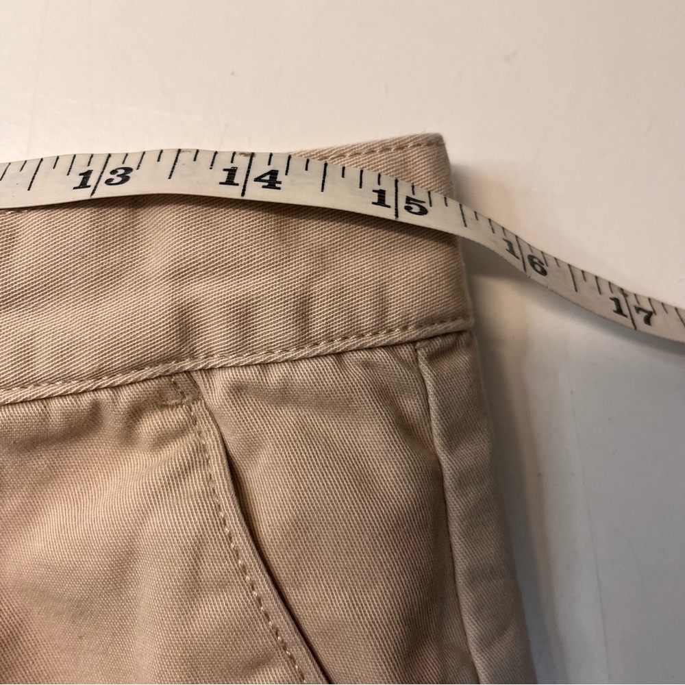 Aritzia TNA 90s Chino Pant Cotton Twill Relaxed Pleated Trousers, Tan, size 10 - Picture 14 of 16